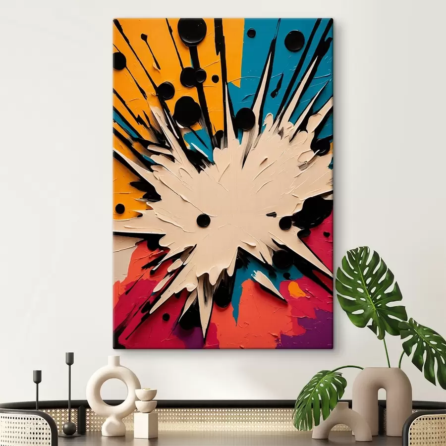 murales de pared Explosión al óleo s43445