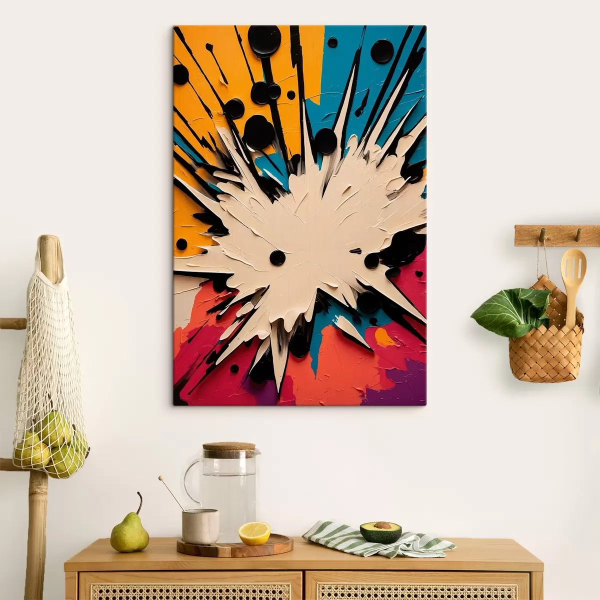 murales de pared Explosión al óleo s43445