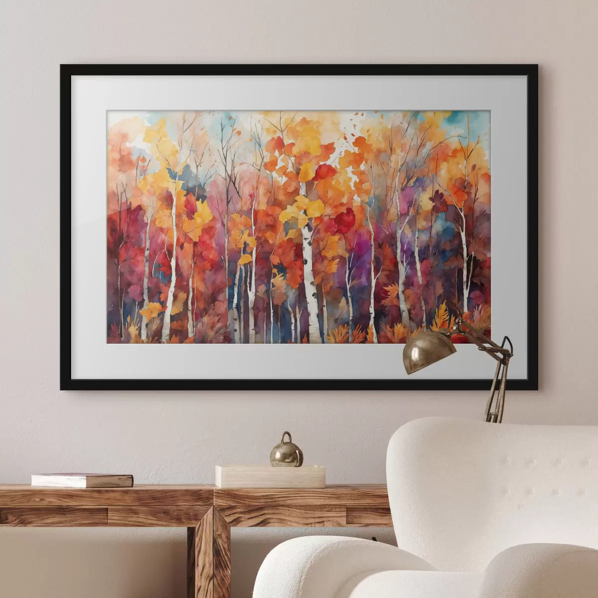 Poster Paseo entre abedules f43447
