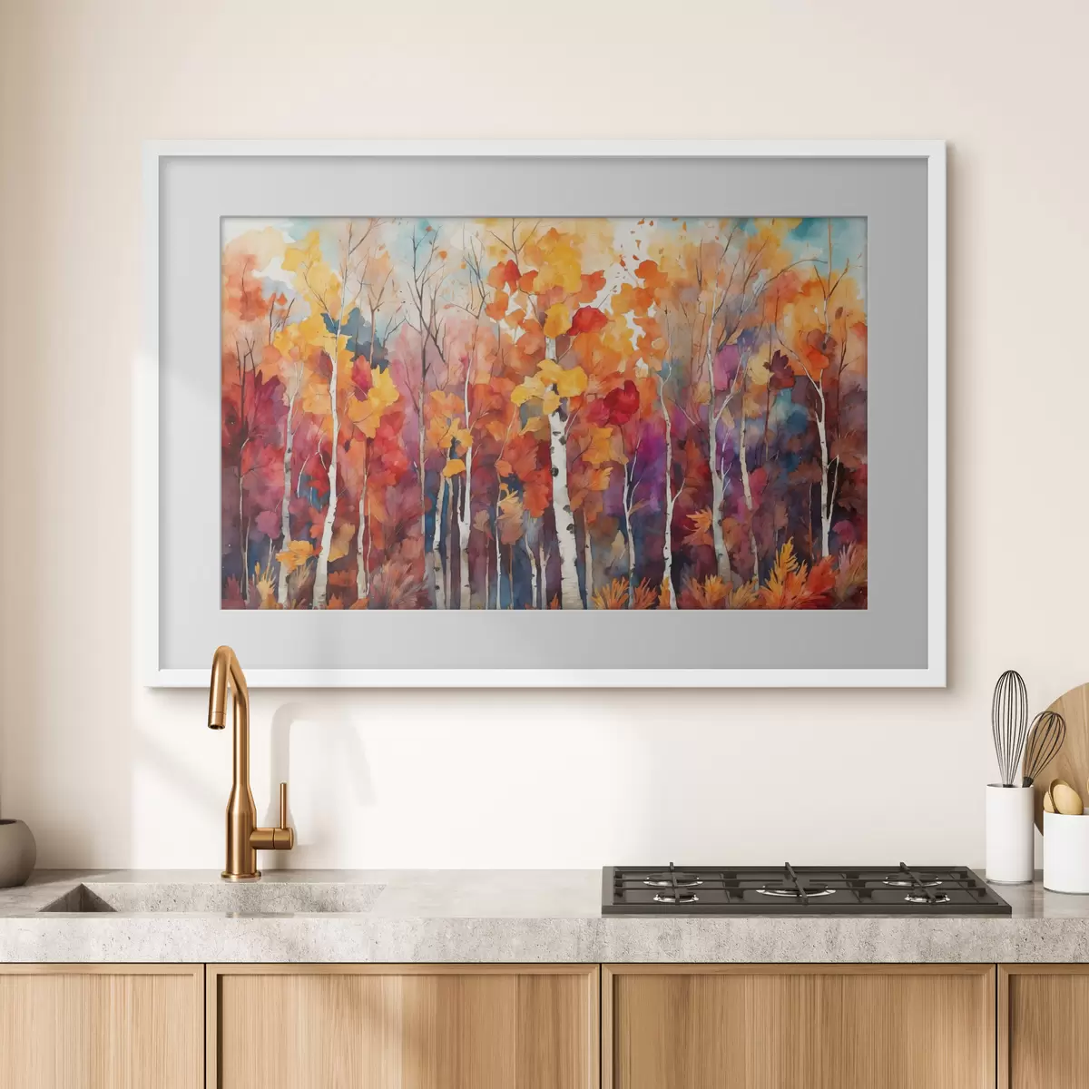 Poster Paseo entre abedules f43447