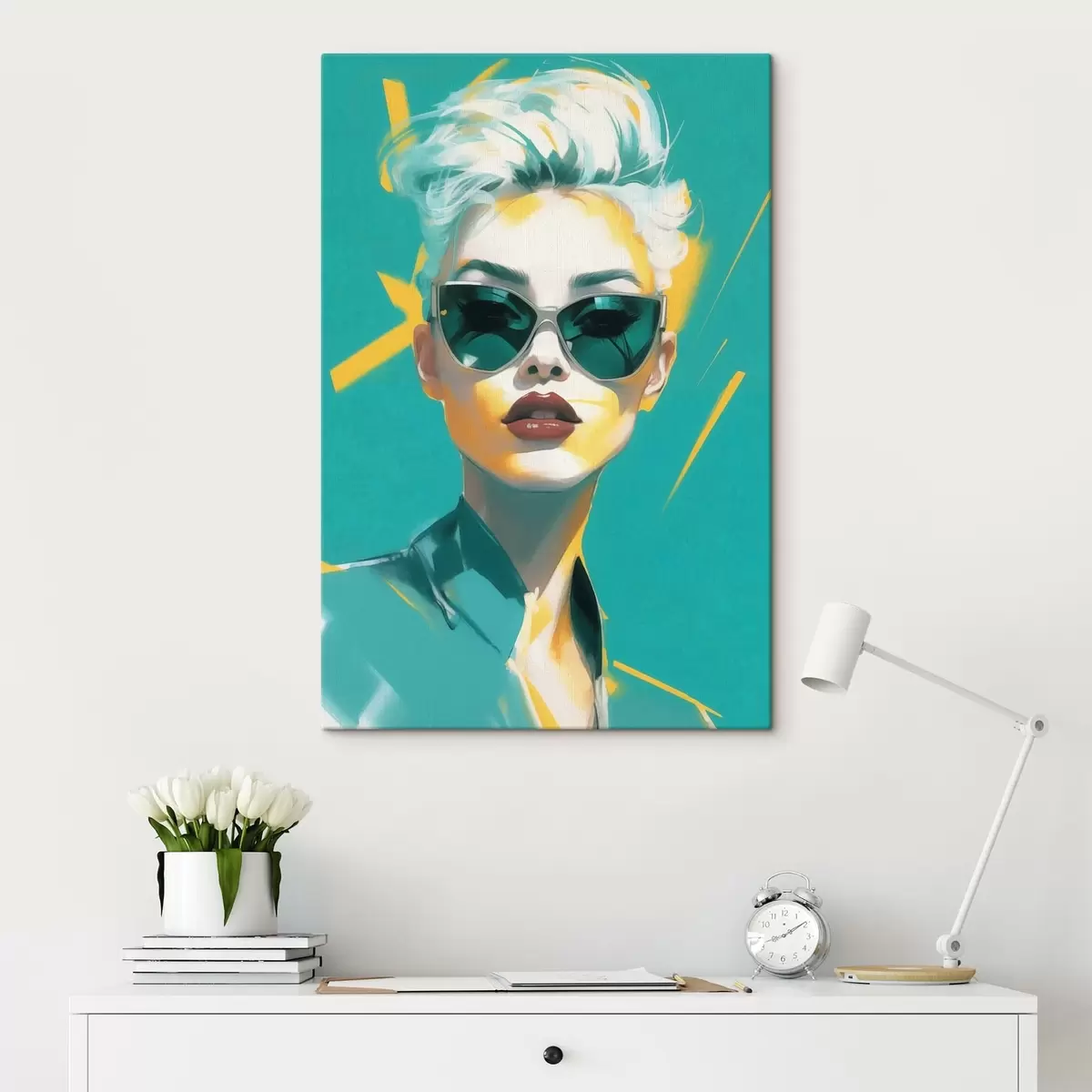 murales de pared Chica de moda s43480