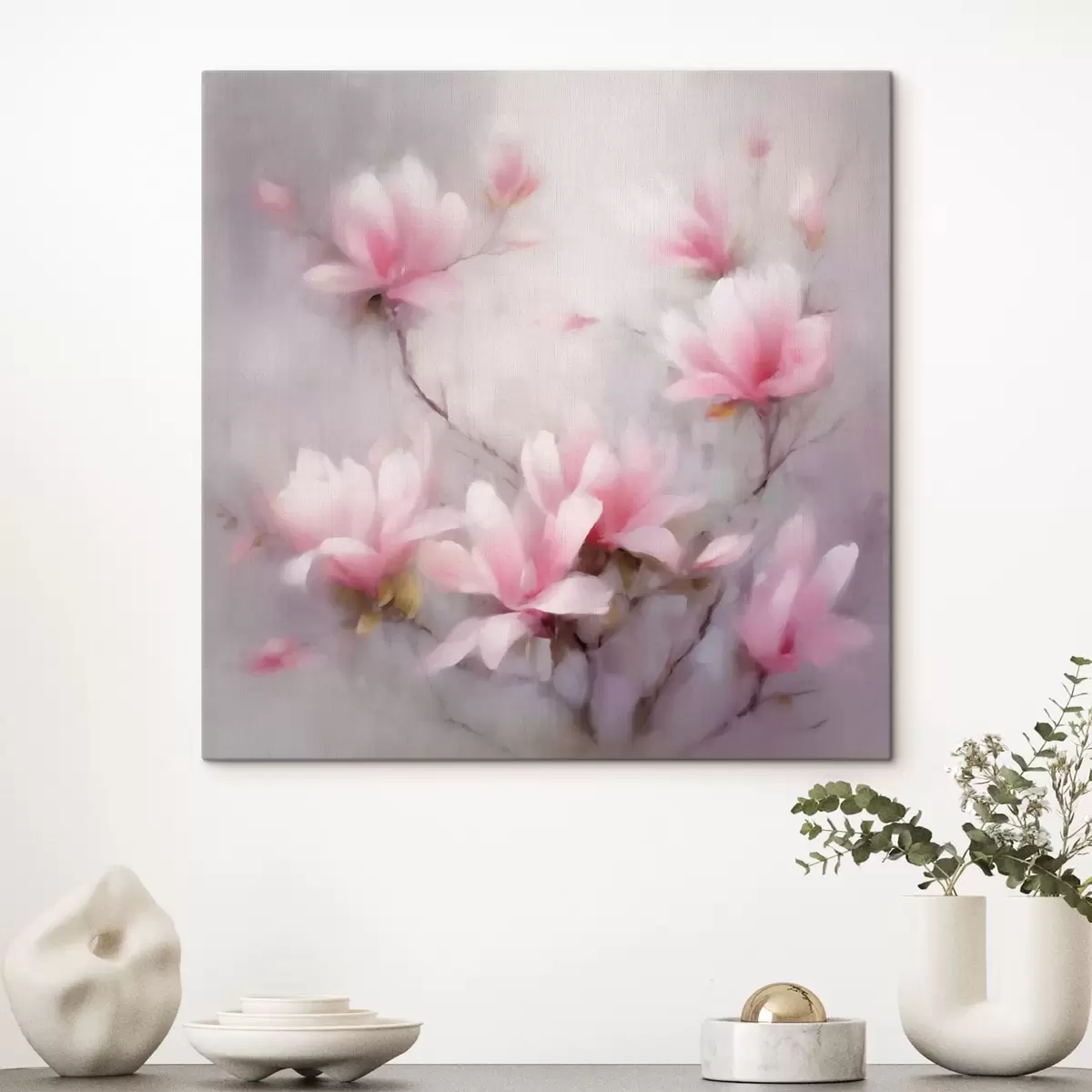 murales de pared Magnolia rosa s43490