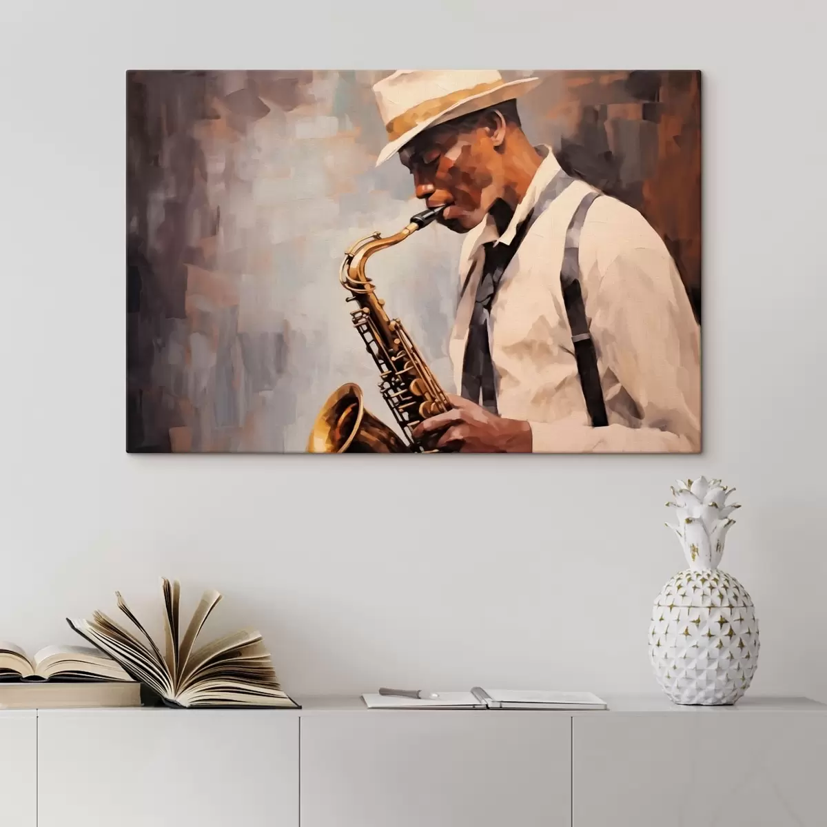 murales de pared Saxofonista s43926