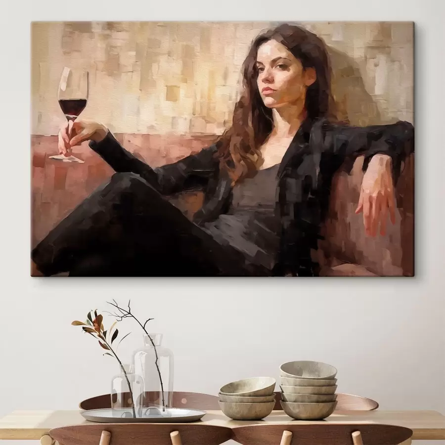 murales de pared Chica misteriosa s43932