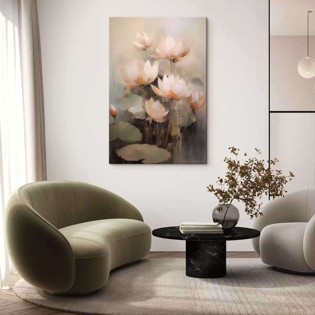 murales de pared Nenúfares flores s43482