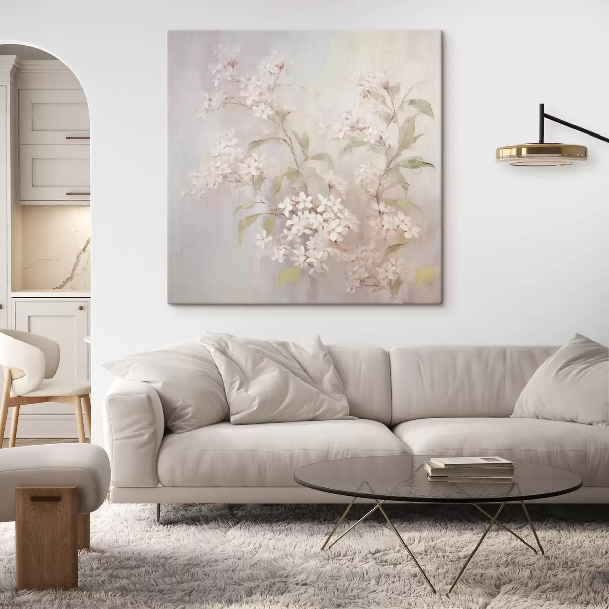 murales de pared Rama con flores naturaleza s43493