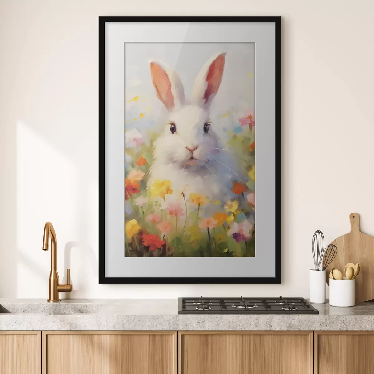 Poster Conejo blanco f43239