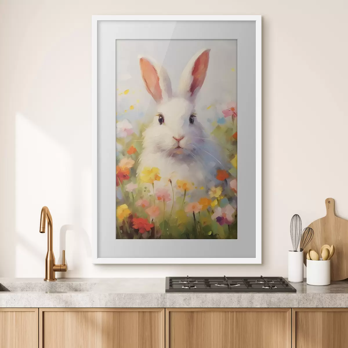 Poster Conejo blanco f43239
