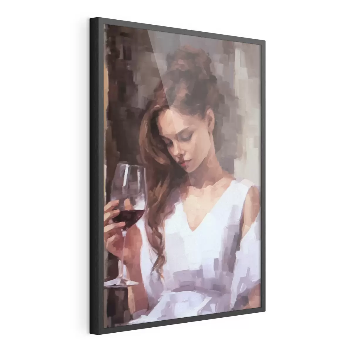 Poster Chica con un vaso f43939