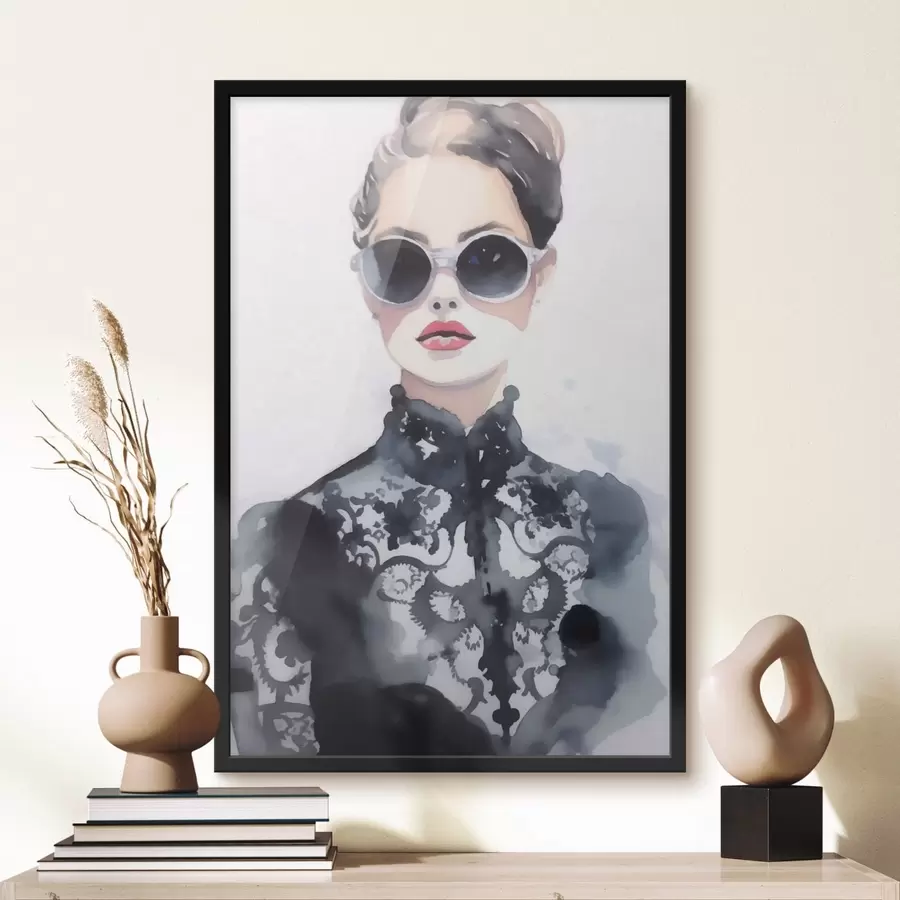 murales de pared Chica de moda f43481