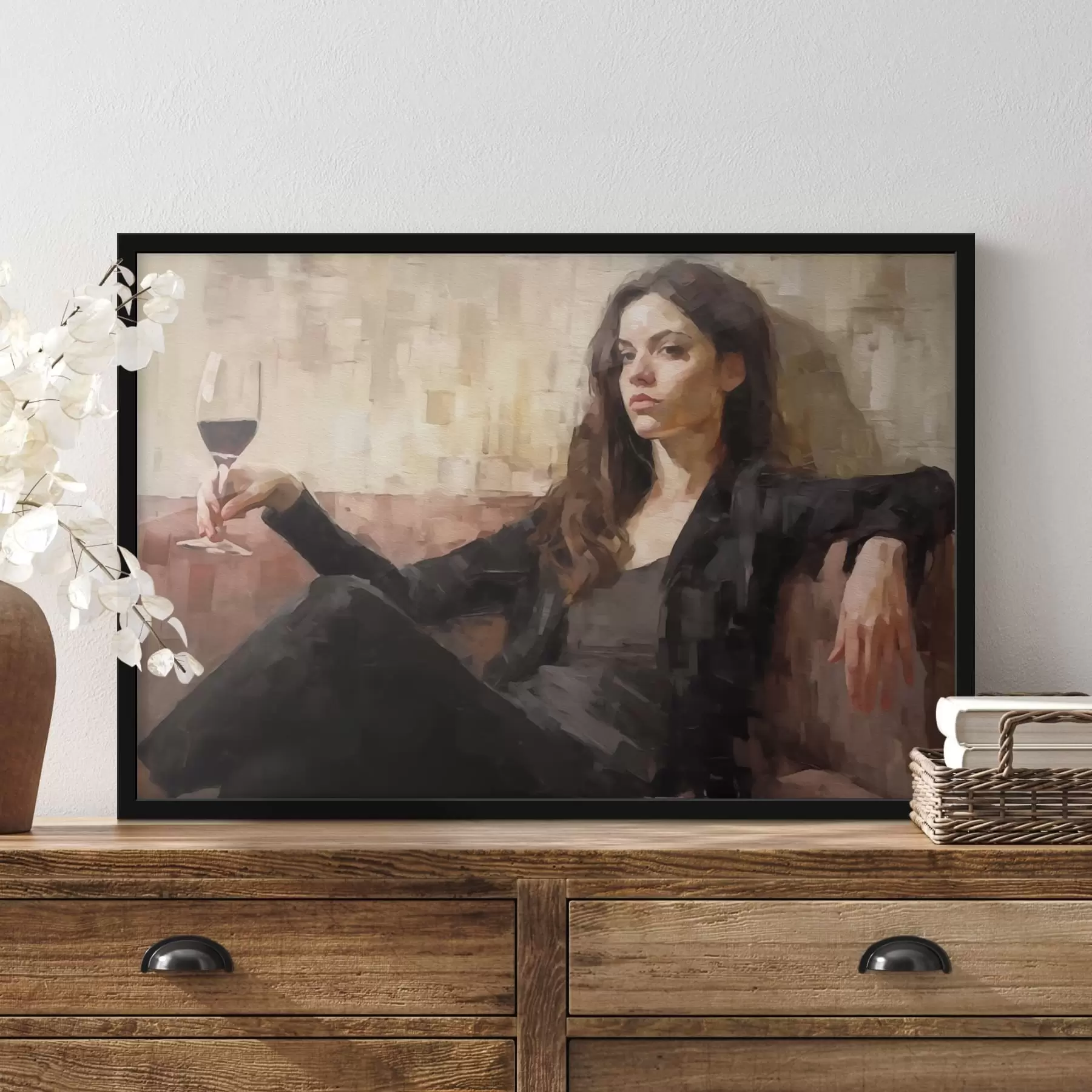 murales de pared Chica misteriosa f43932