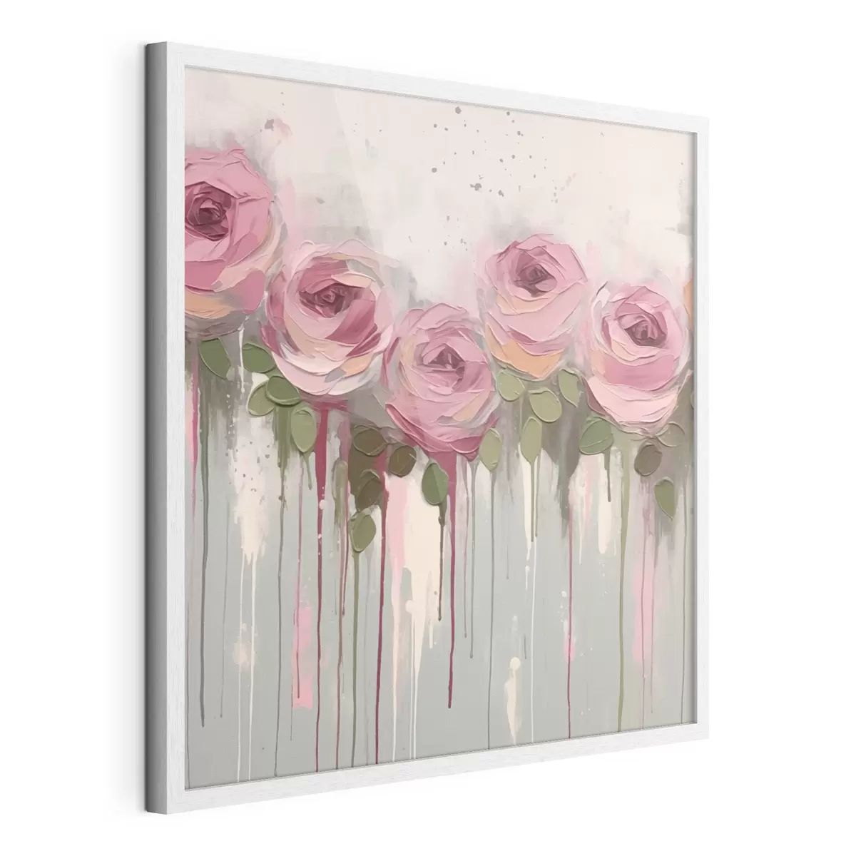Poster Abstracción de flores rosas f43934