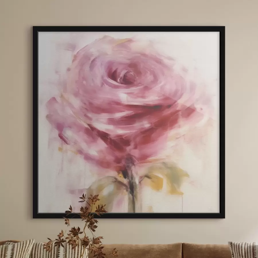murales de pared rosa flor rosa f43488