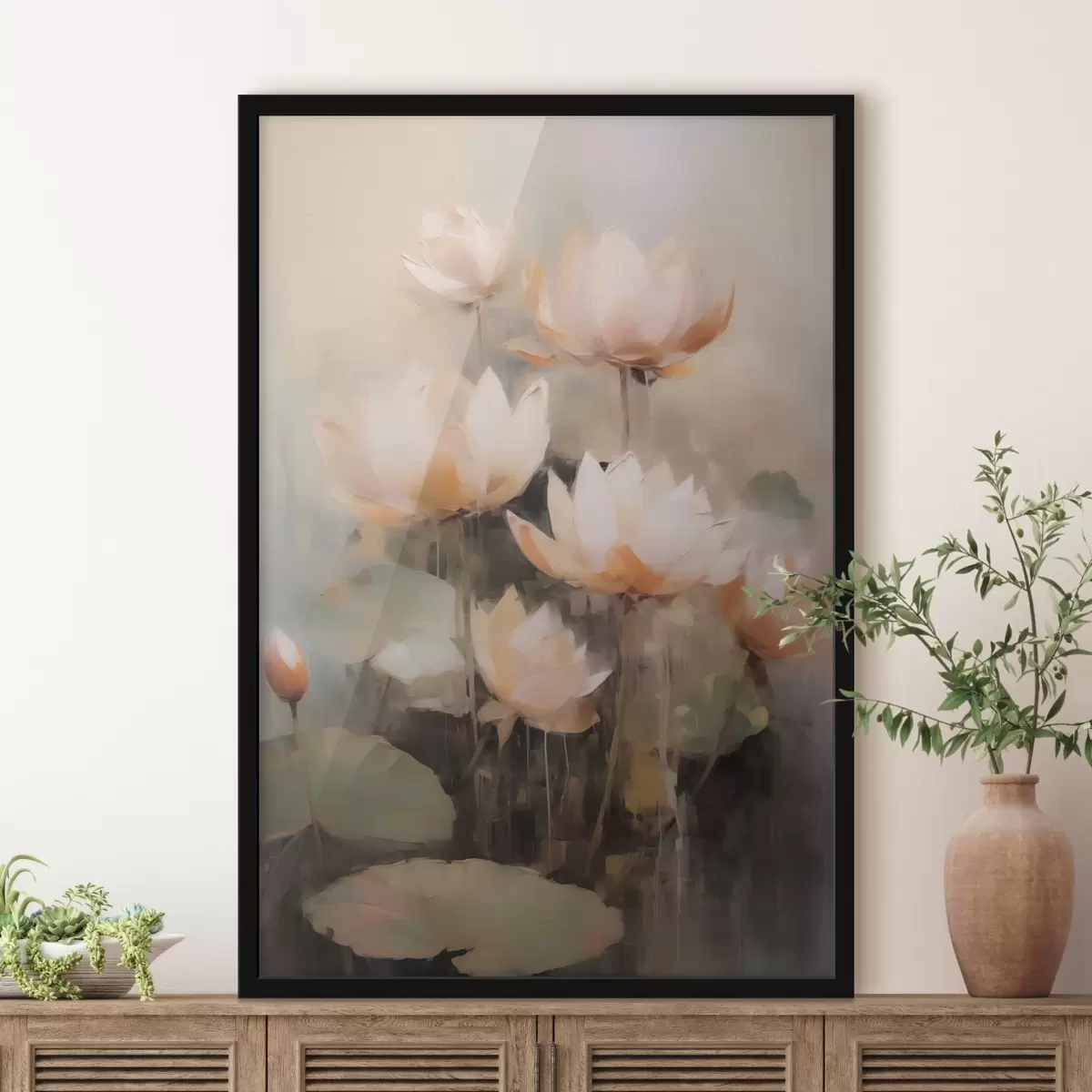 Poster Nenúfares flores f43482