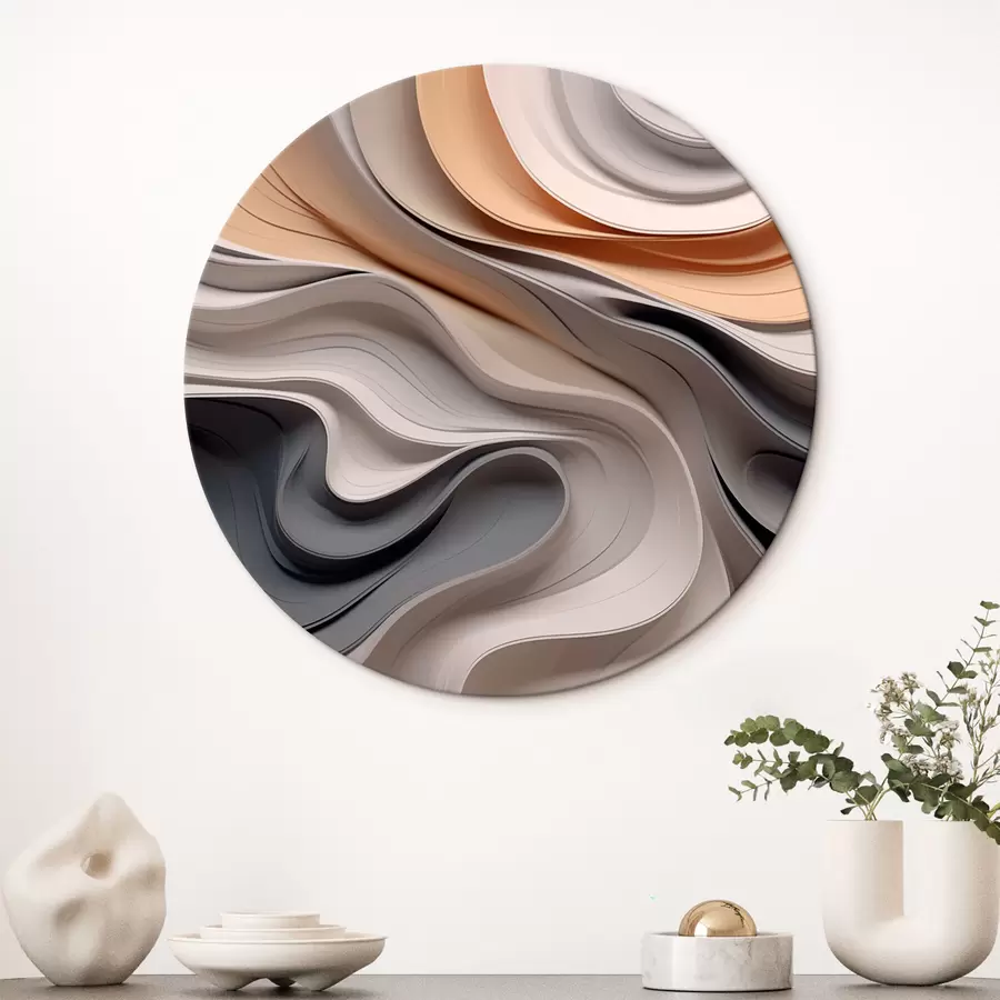 murales de pared Elegante abstracción ondulatoria r43234