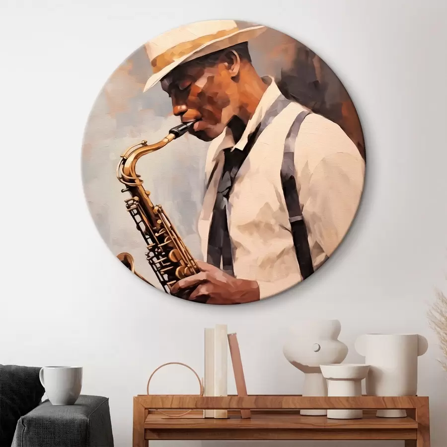 murales de pared Saxofonista r43926