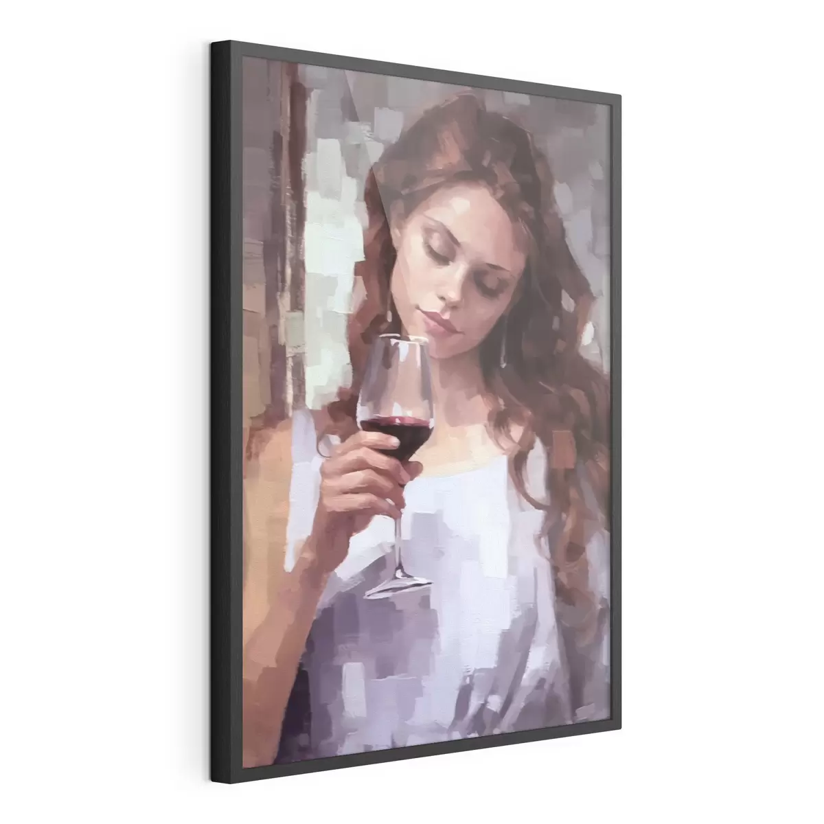 Poster Chica con vino f43936