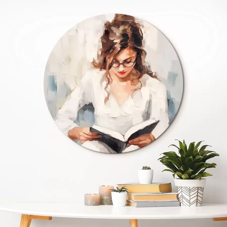 murales de pared Chica con un libro r43937