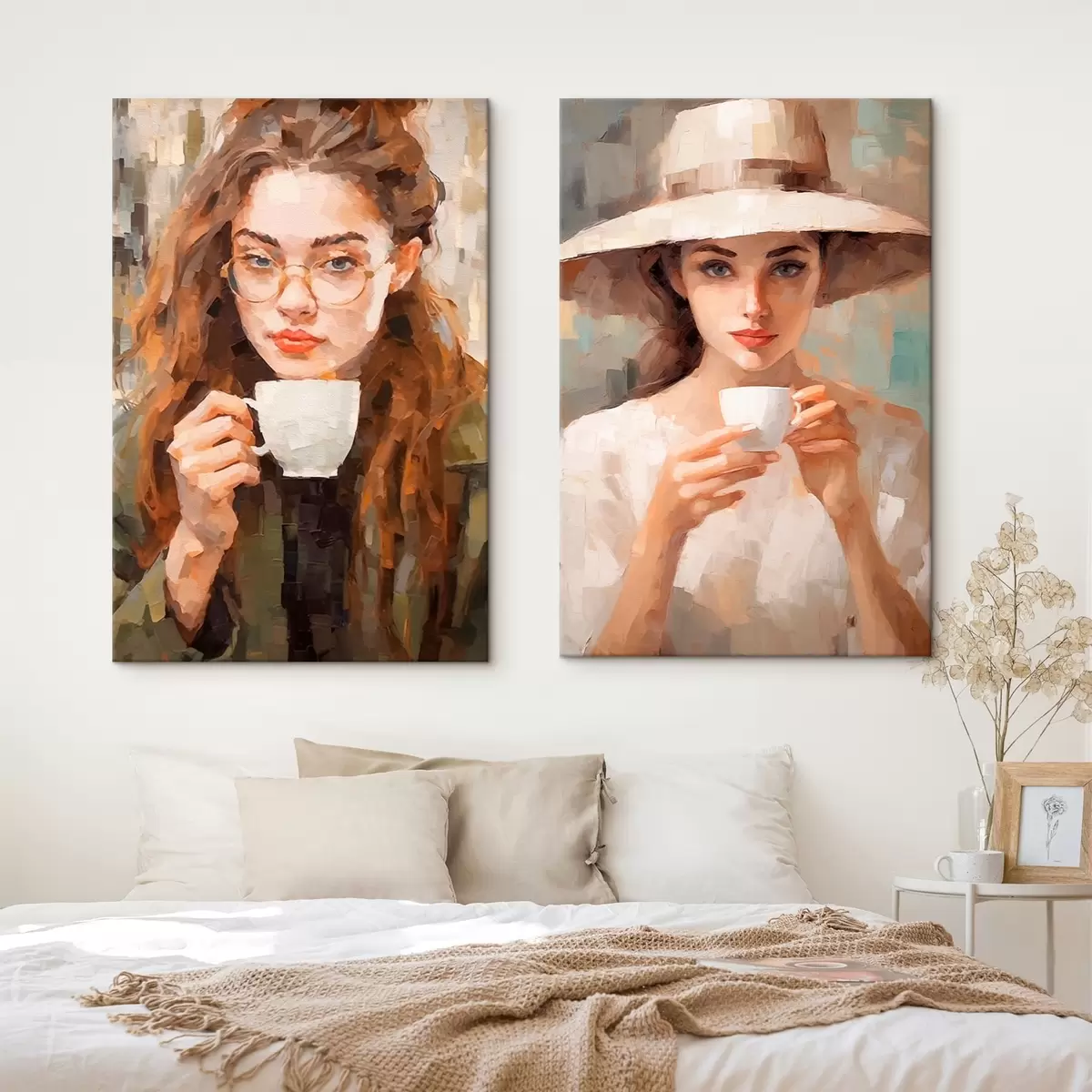 murales de pared Chicas y café m00440