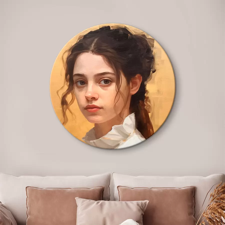 murales de pared Chica misteriosa r43253