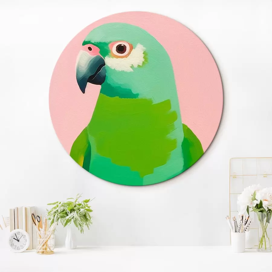 murales de pared Loro verde r43928