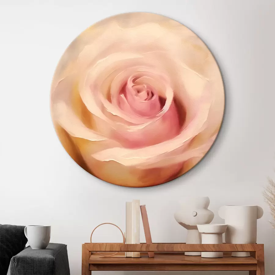 murales de pared Rosa de flor blanca r43489