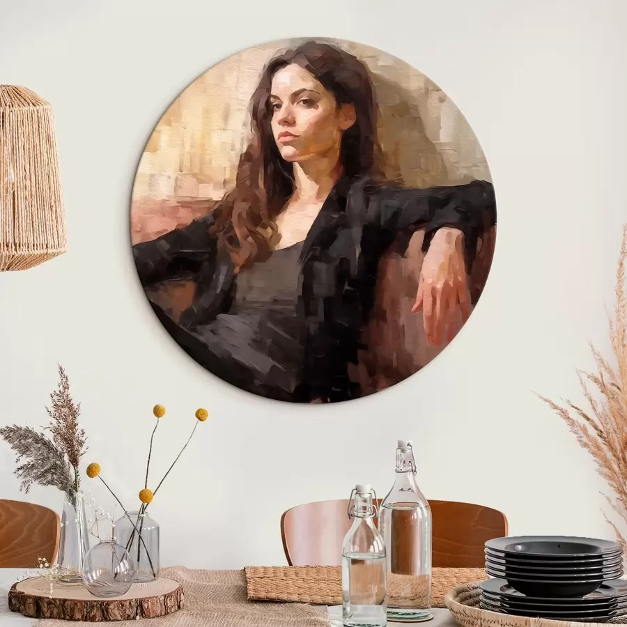 murales de pared Chica misteriosa r43932