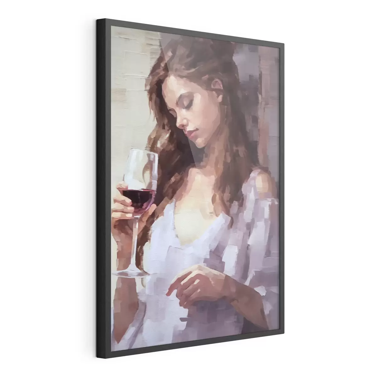 Poster Chica con un vaso de vino f43940