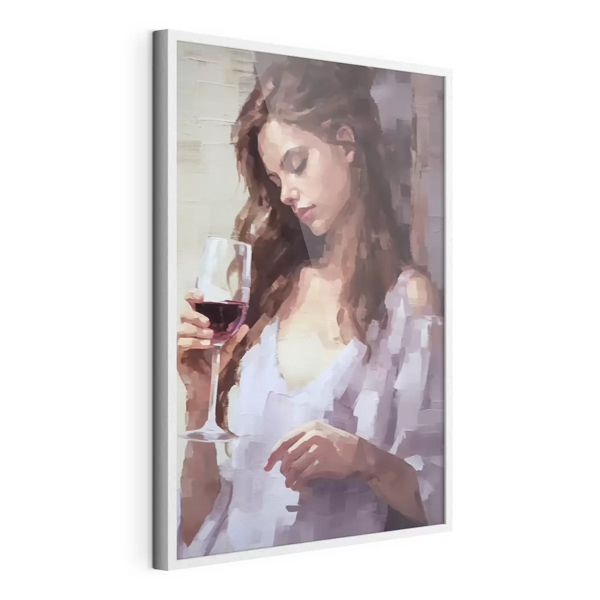 Poster Chica con un vaso de vino f43940