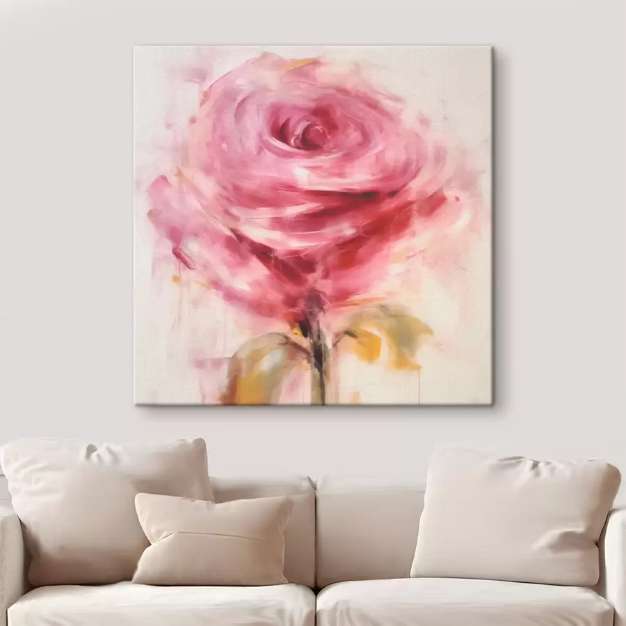 murales de pared rosa flor rosa s43488