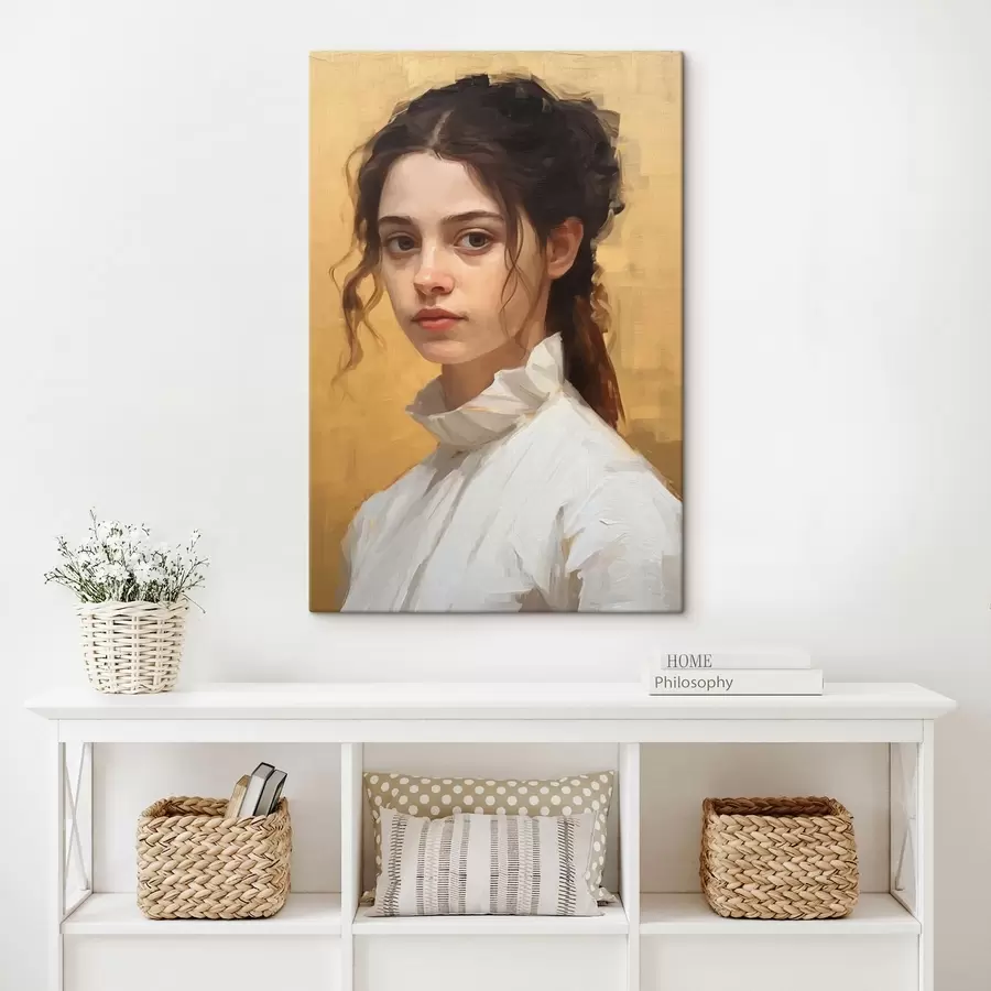 murales de pared Chica misteriosa s43253