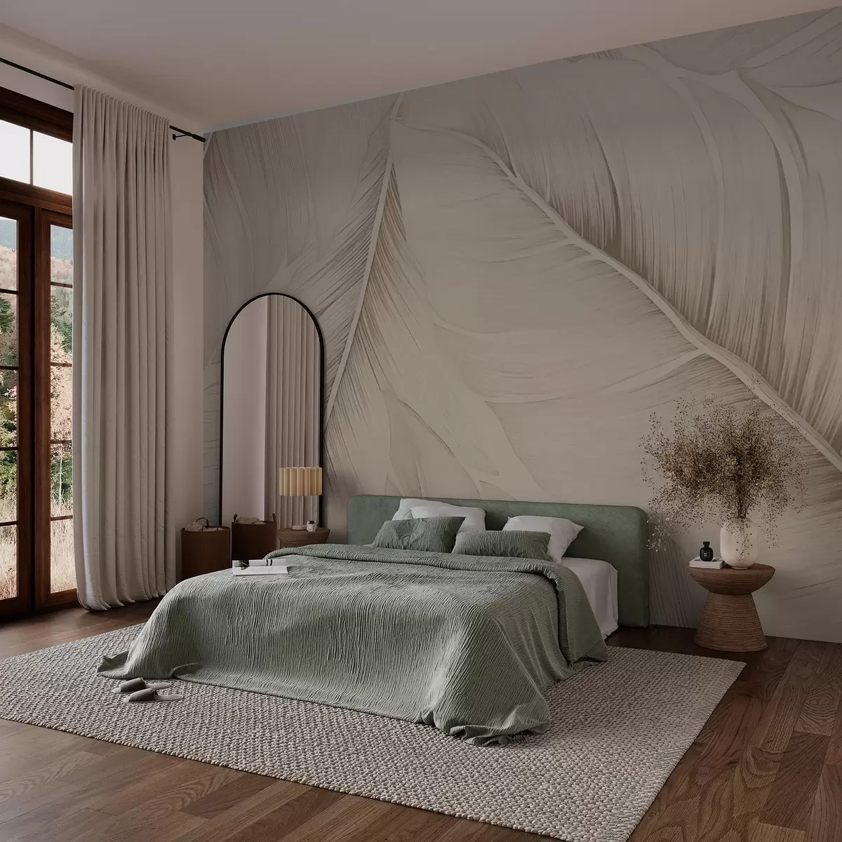 murales de pared Hojas w03610