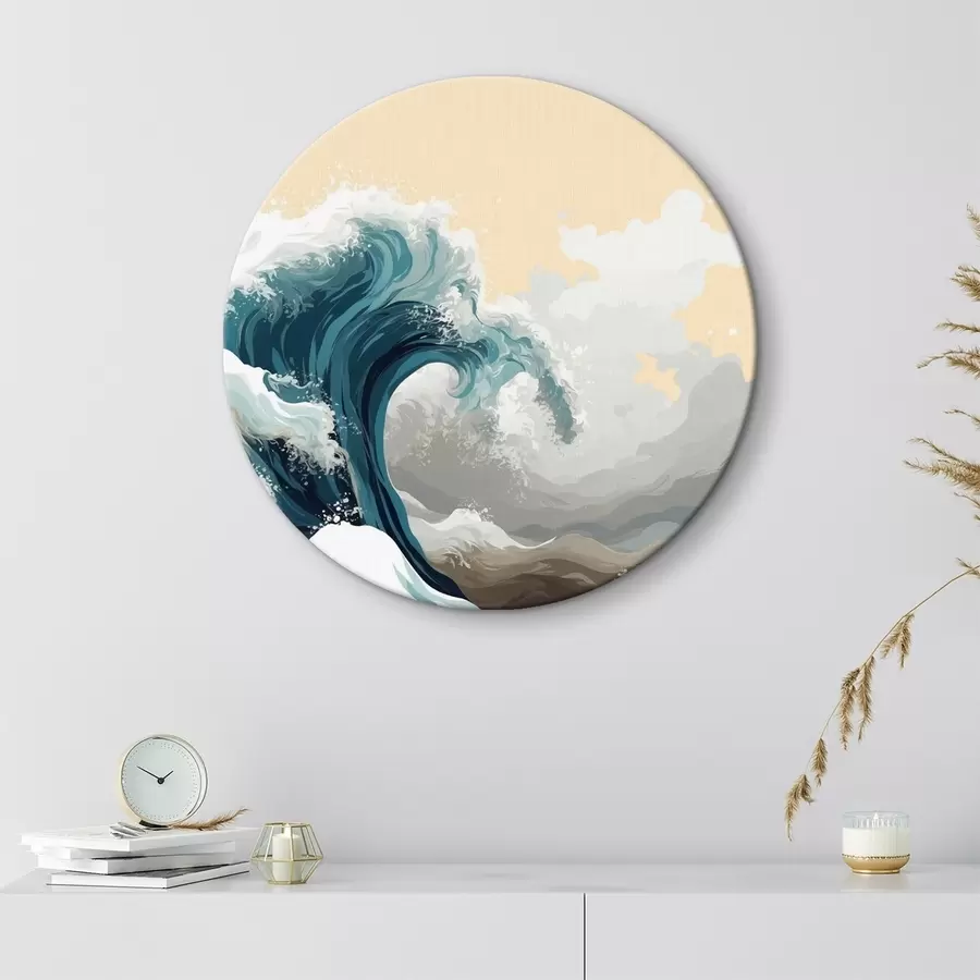 murales de pared Tsunami en estilo vectorial r43455