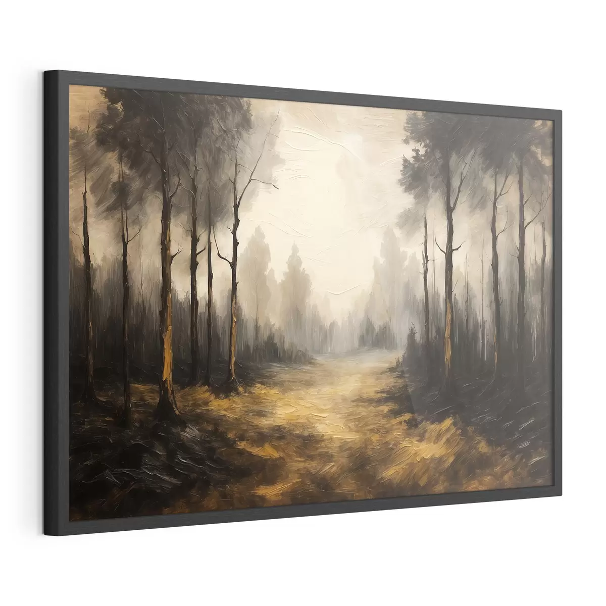 Poster Bosque negro en estilo de pintura acrílica f43448