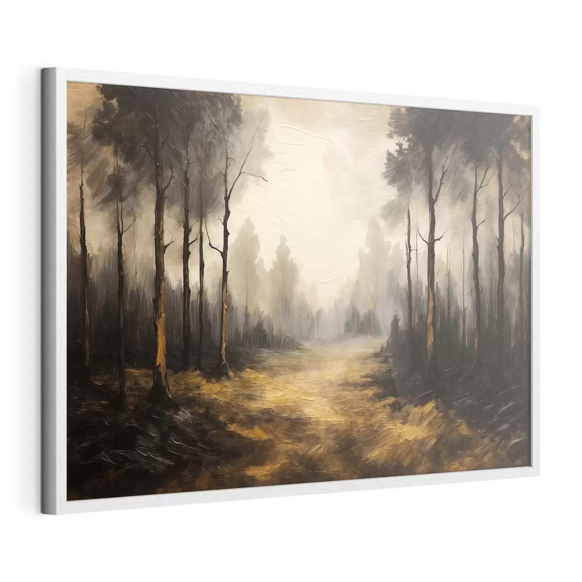 Poster Bosque negro en estilo de pintura acrílica f43448