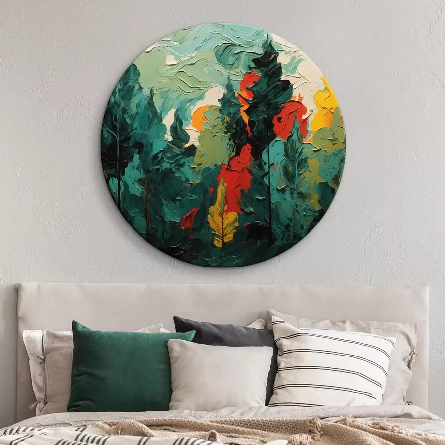 murales de pared Selva negra al óleo r43444