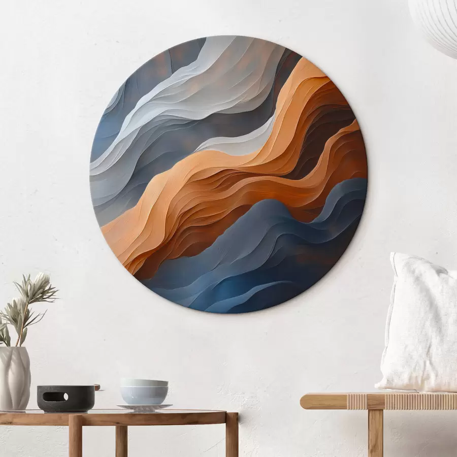 murales de pared Abstracción con ondas r43000
