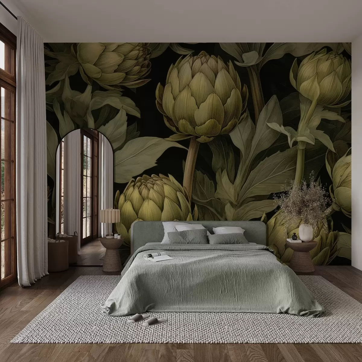 murales de pared Jardín de alcachofas Elegance w03628