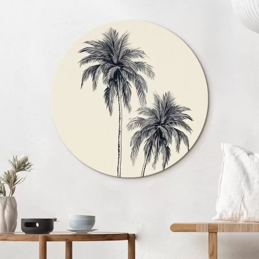 murales de pared Palmeras minimalismo r43956