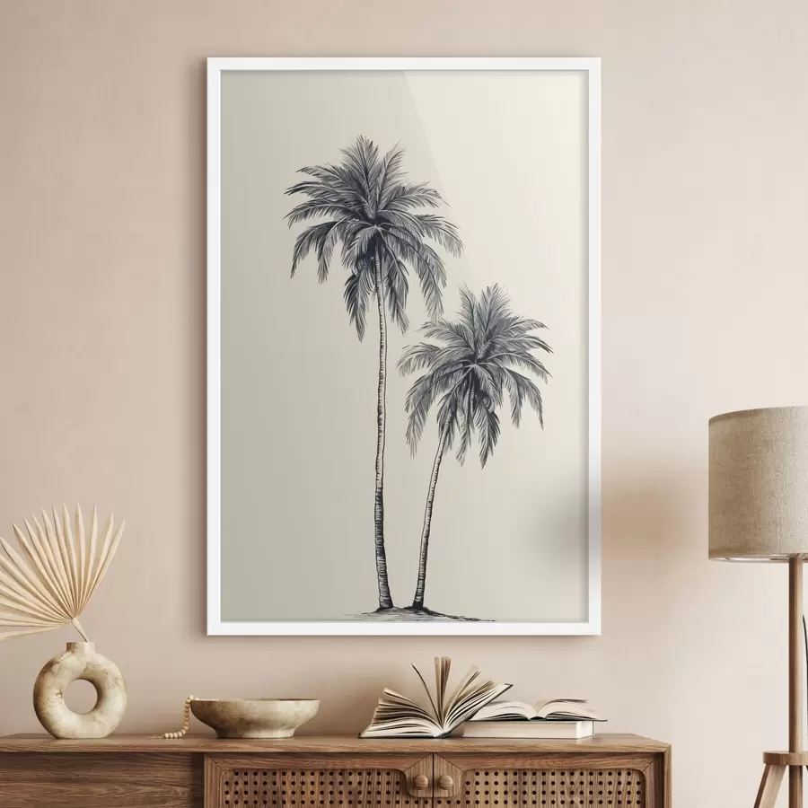 murales de pared Palmeras minimalismo f43956