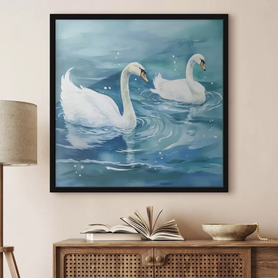 murales de pared Cisnes f43964