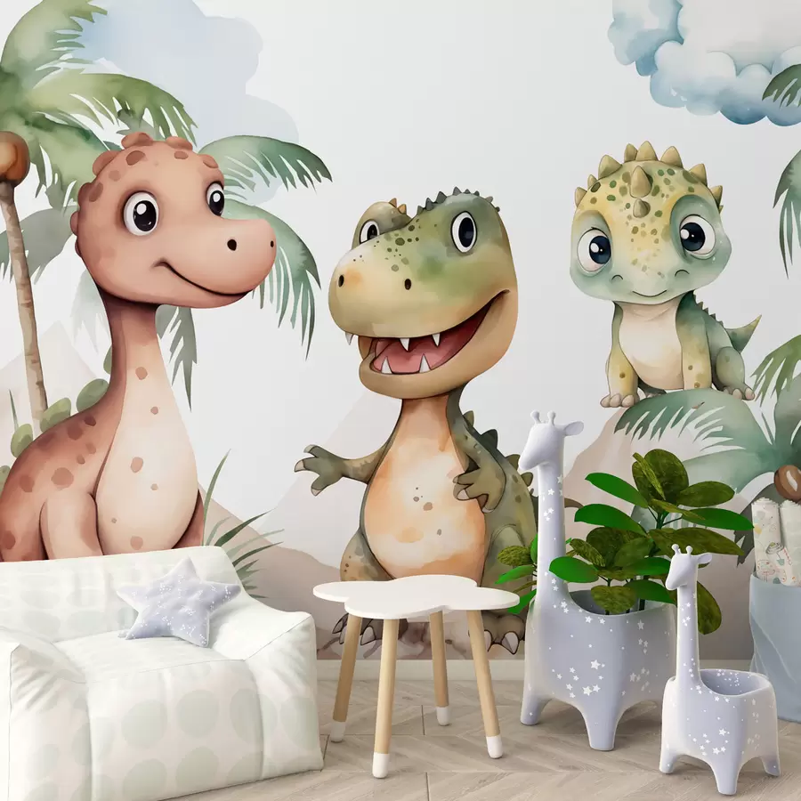murales de pared Dinosaurios w03675