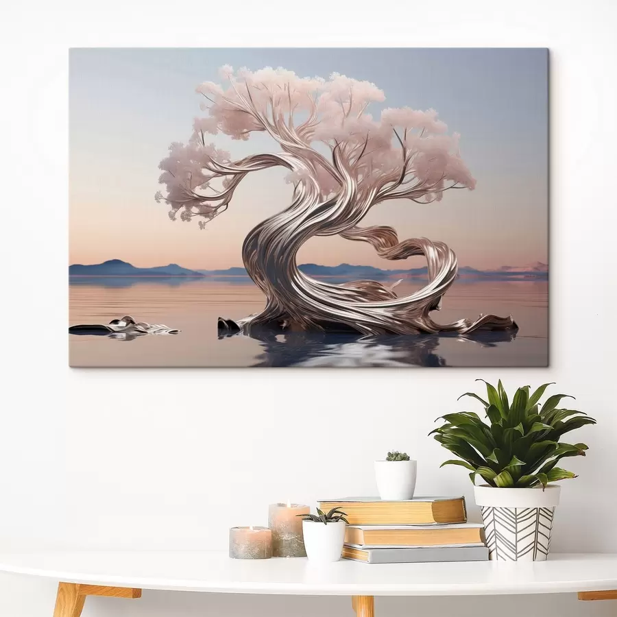 murales de pared Metal madera s43945