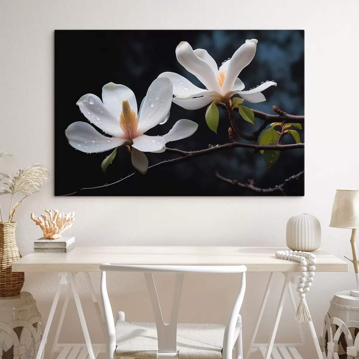 murales de pared Flores en las ramas s43951