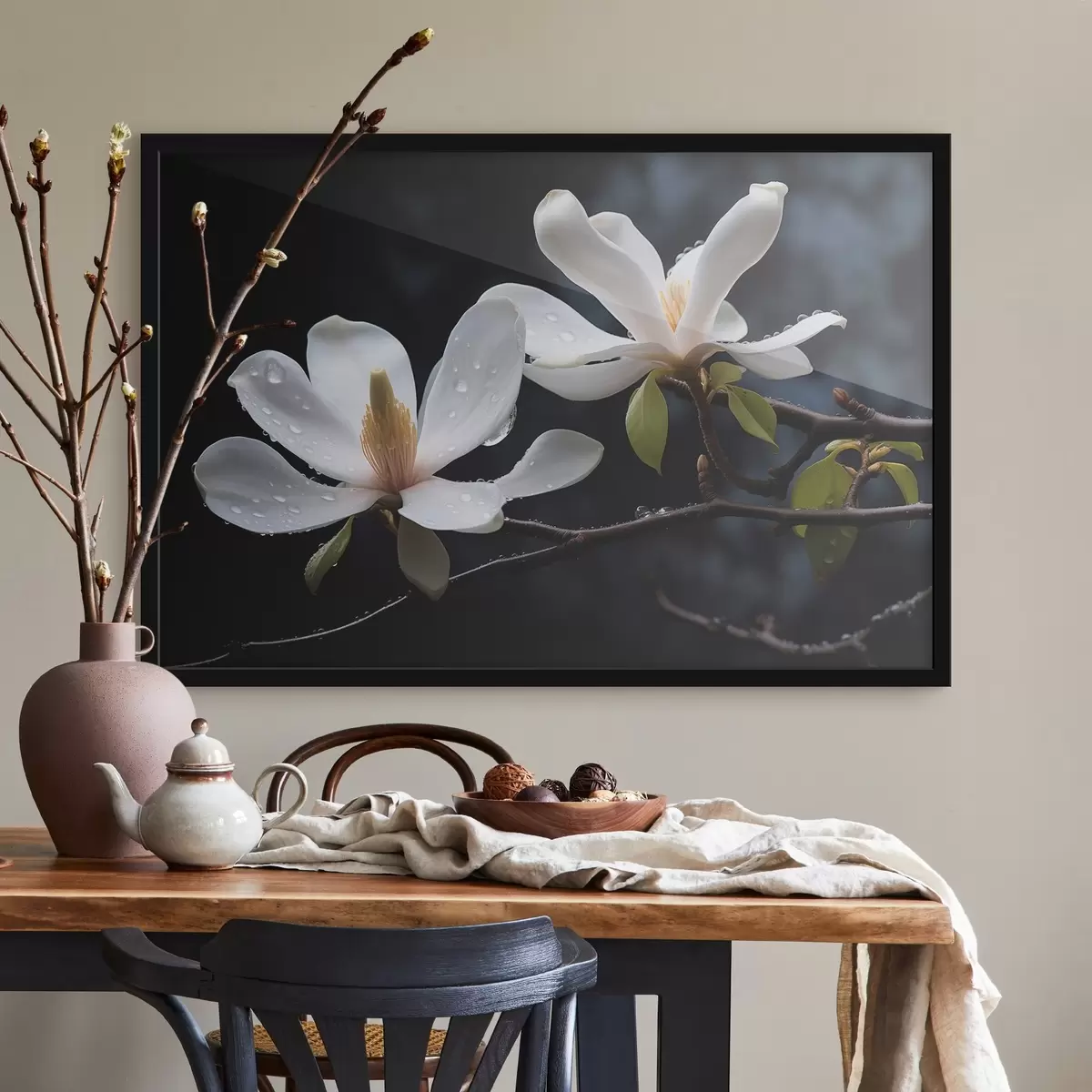 Poster Flores en las ramas f43951