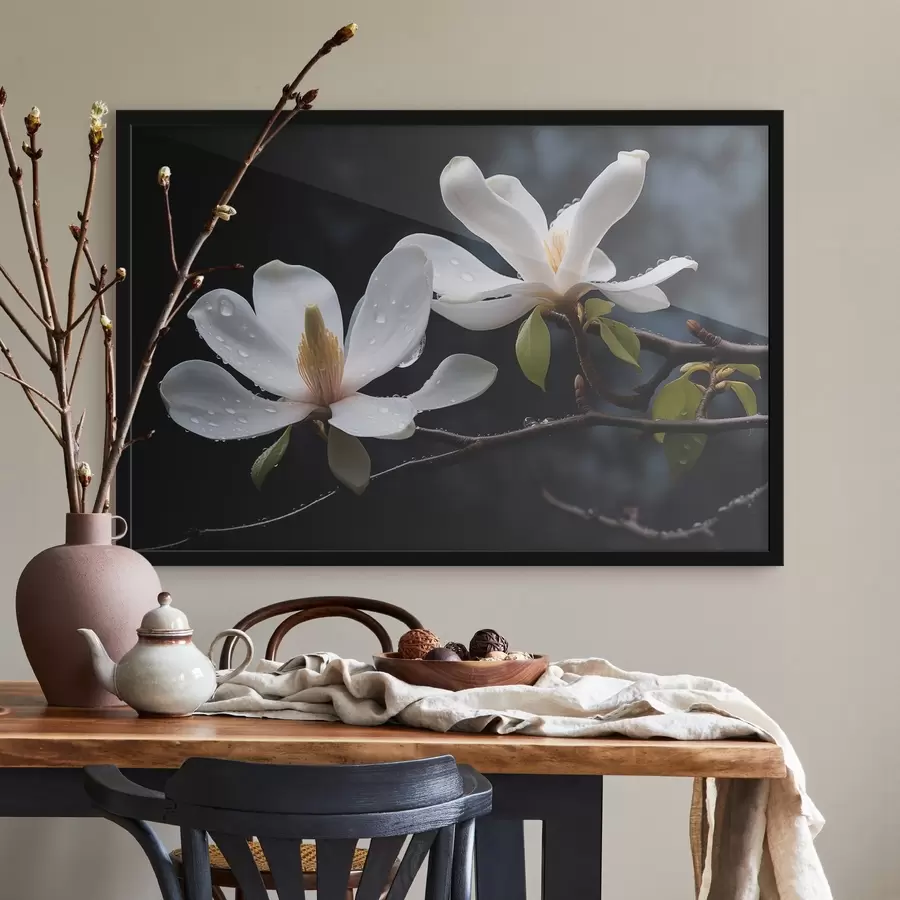 murales de pared Flores en las ramas f43951