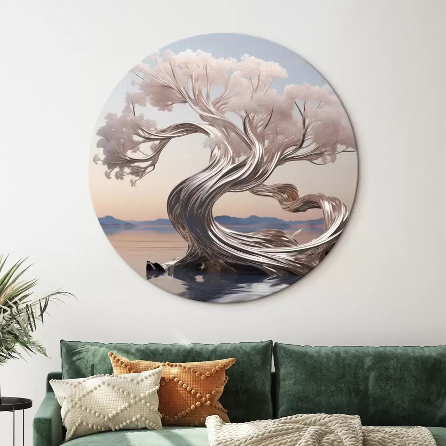 murales de pared Metal madera r43945