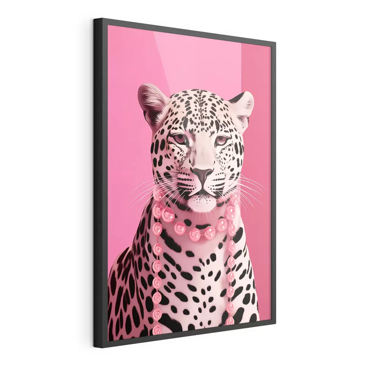 Poster Leopardo en rosa f43976