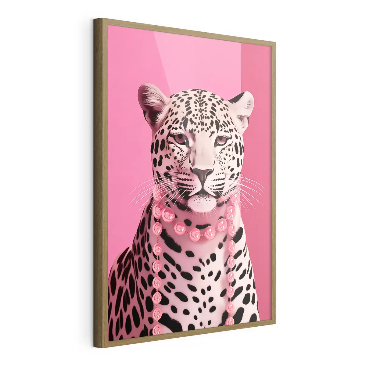 Poster Leopardo en rosa f43976