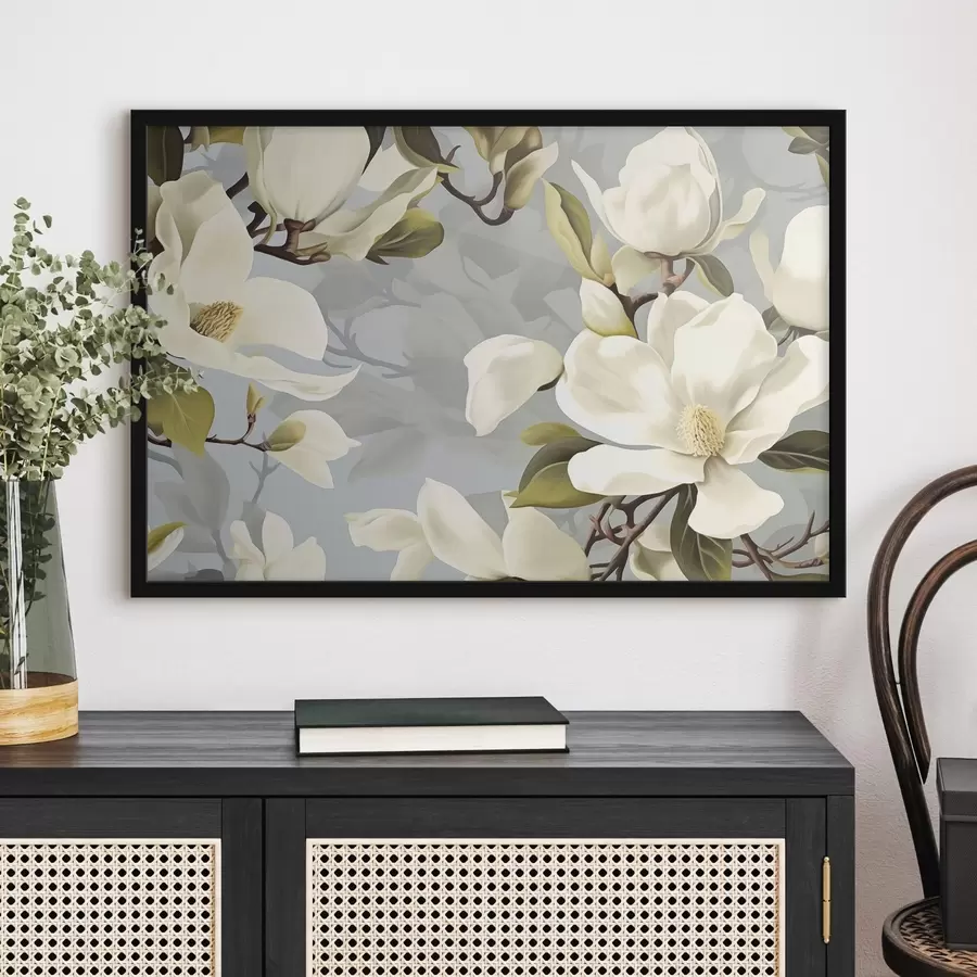 murales de pared Magnolias blancas f43990